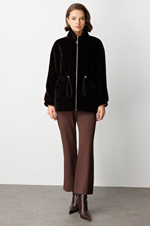 EKOL Dik Yaka Peluş Mont 6103-26k