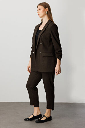 EKOL Yüksek Bel Dar Paça Pantolon5589-26k