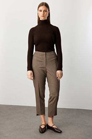 EKOL Zikzak Desenli Dar Paça Pantolon 5535-26k