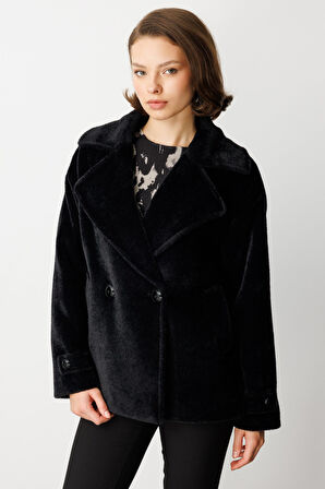 EKOL Apoletli Peluş Mont 6035-26k