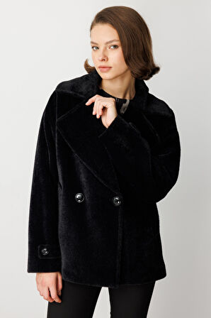 EKOL Apoletli Peluş Mont 6035-26k