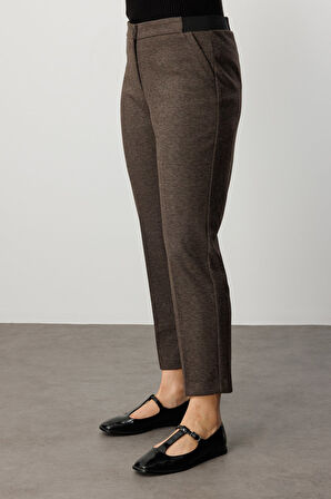 EKOL Beli Kalın Lastikli Dar Paça Pantolon 1019-26k