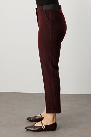 EKOL Beli Kalın Lastikli Dar Paça Pantolon 1019-26k