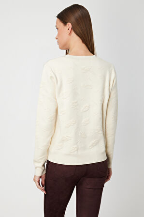 ON TRİKO Kabartmalı Triko Kazak 66363-26k