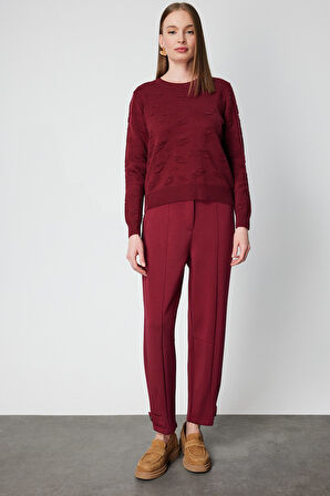 ON TRİKO Kabartmalı Triko Kazak 66363-26k