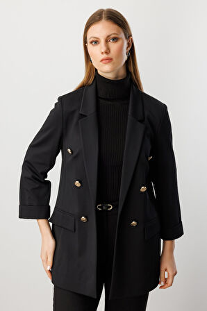 EKOL Kapak Cepli Duble Kol Ceket 5523-26k