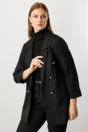 EKOL Kapak Cepli Duble Kol Ceket 5523-26k