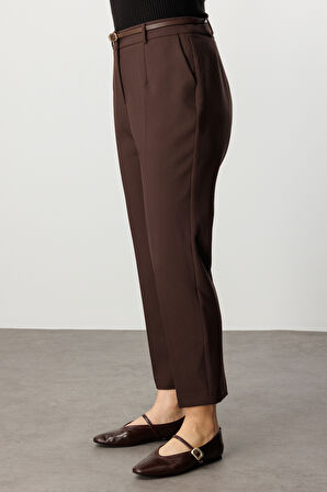 EKOL Beli Kemerli Dar Paça Pantolon 1015-26k