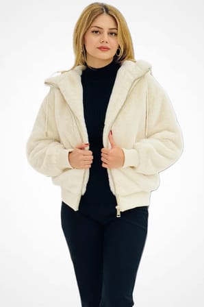 GUESS Dokuma Kumaş Kadın Mont W5BL66W3890