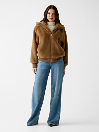 GUESS Dokuma Kumaş Kadın Mont W5BL66W3890