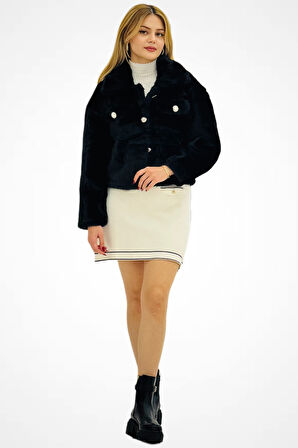 BDK Yumuşak Dokulu Peluş Kısa Mont 6605-26k