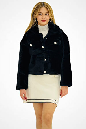 BDK Yumuşak Dokulu Peluş Kısa Mont 6605-26k