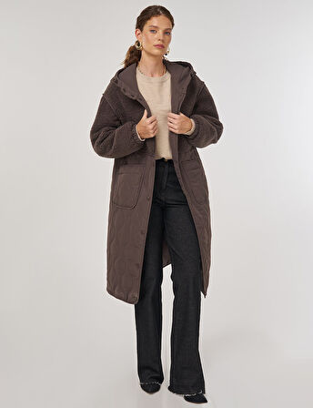 KAYRA Peluş Detaylı Anorak Mont 27352-26k