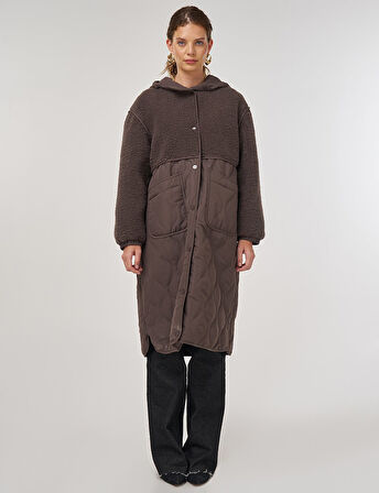 KAYRA Peluş Detaylı Anorak Mont 27352-26k