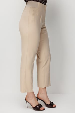 EKOL Beli Kalın Lastikli Dar Paça Pantolon 4168