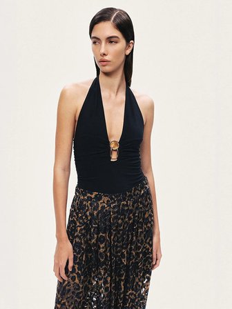 NOCTURNE Leopar Desenli Şalvar Pantolon 3494