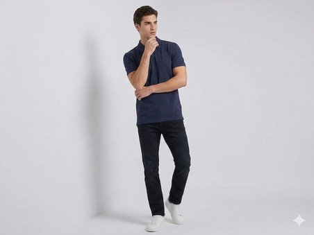 GUESS Erkek Polo Yaka Kısa Kollu Basic T-Shirt M6GP18K3086
