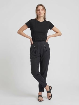 DAİDO Bağcıklı Beli Lastikli Casual Pantolon 03111