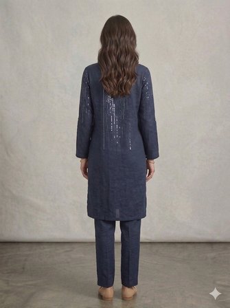GİLDA Pul İşlemeli Kapuşonlu Tunik 40271