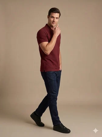 KİP Erkek Polo Yaka Basic T-Shirt 1830