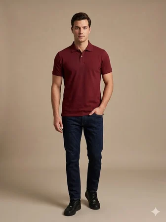 KİP Erkek Polo Yaka Basic T-Shirt 1830