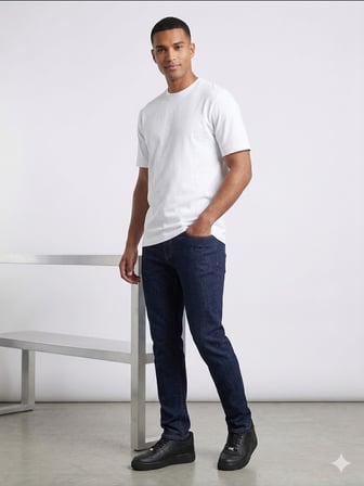 VAGANZA Modern Fit Siyah Erkek Basic T-Shirt 1000
