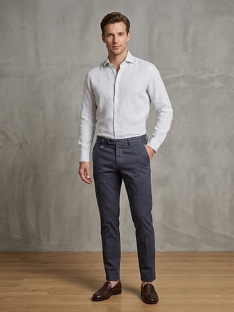 ECER Keten Karışımlı Slim Fit Chino Pantolon 22236610