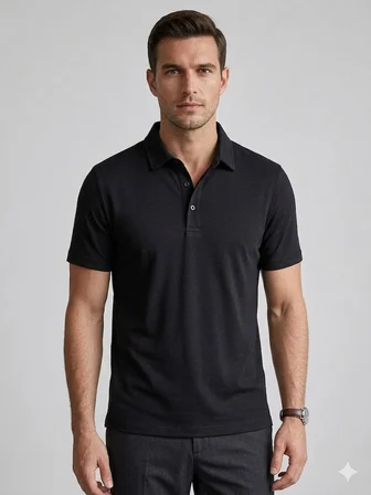 KİP Rahat Kalıp Kısa Kollu Likralı Örme Polo T-Shirt 10057