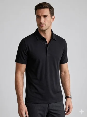 KİP Rahat Kalıp Kısa Kollu Likralı Örme Polo T-Shirt 10057