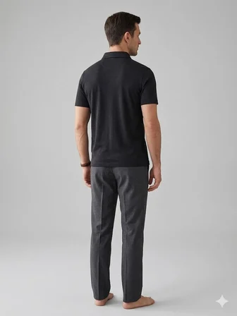 KİP Rahat Kalıp Kısa Kollu Likralı Örme Polo T-Shirt 10057
