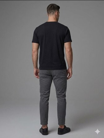 XINT Modern Fit Siyah Erkek Tişört 502395