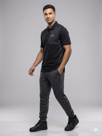 XINT Erkek Polo Yaka Basic T-Shirt 502305