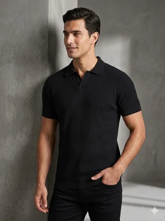 KİP Erkek Triko Polo Yaka Kısa Kollu T-Shirt 10134