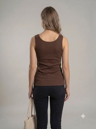 DAİDO Yıldız Nakışlı Pul Payetli Kadın Atlet Bluz 04829