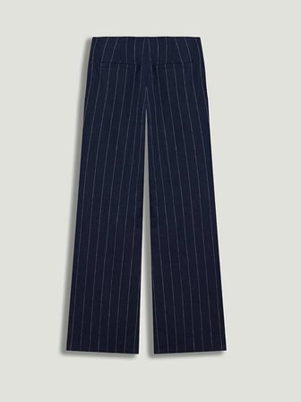 NOCTURNE Çizgili Geniş Paça Pantolon 3520