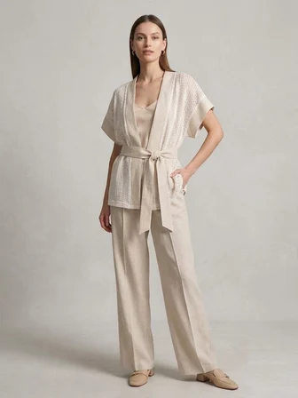 BEETHOVEN Kuşaklı Kimono Ve Pantolon Takım 30732