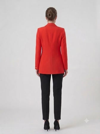 BEETHOVEN KADELLİ Kruvaze Yaka Klasik Kesim Blazer Ceket 56475