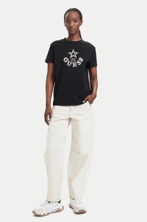 GUESS  Elettra Kadın Aktif Regular Fit T-Shirt V6YI04K4268