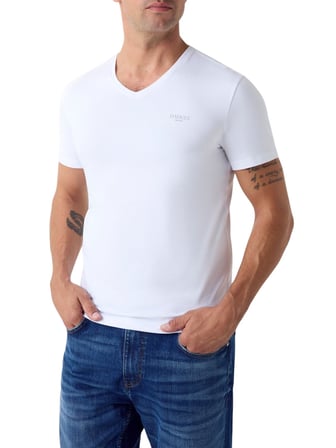GUESS V Yaka Erkek T-Shirt M6YI32K3735