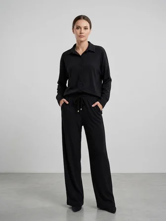 ON TRİKO Kadife Oversize Gömlek 14300