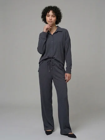 ON TRİKO Kadife Oversize Gömlek 14300