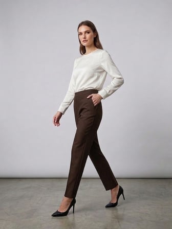 EKOL Havuç Kesim Slim Fit Klasik Pantolon 4143