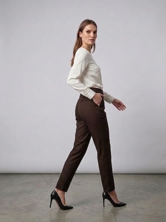 EKOL Havuç Kesim Slim Fit Klasik Pantolon 4143