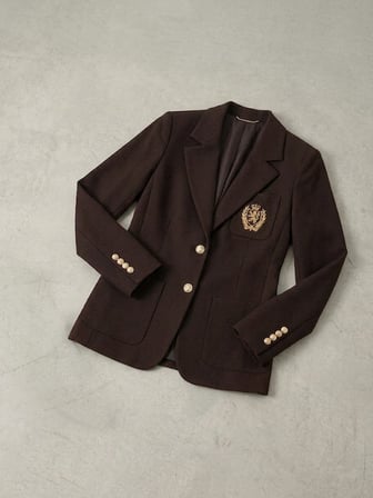 EKOL Kolej Stili Armalı Kruvaze Kesim Blazer 4165
