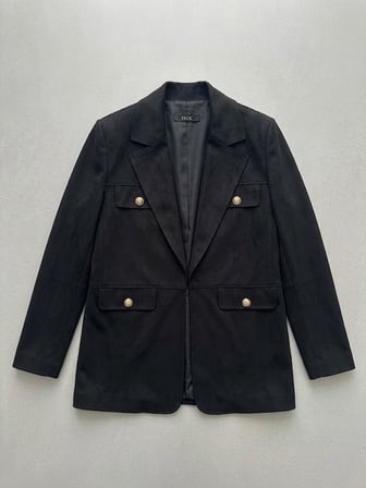 EKOL Gold Düğme Detaylı Cepli Blazer Ceket 4149