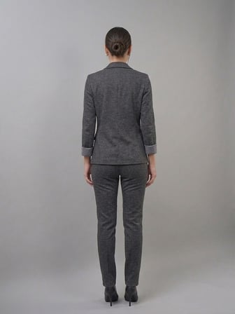 EKOL Melanj Duble Kol Blazer Ceket 4205