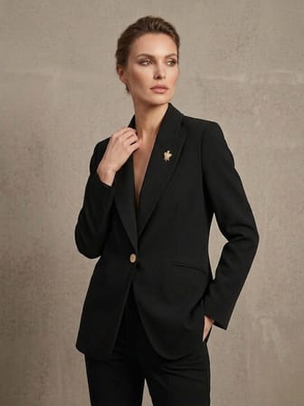 EKOL Tek Düğmeli Klasik Blazer Ceket 4505