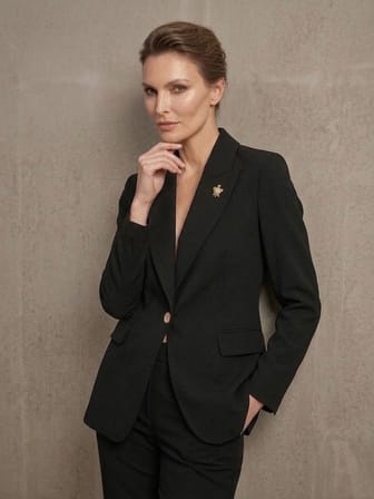 EKOL Tek Düğmeli Klasik Blazer Ceket 4505