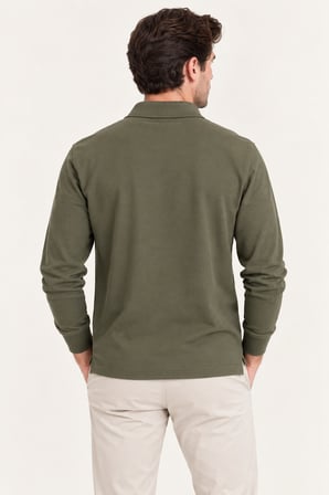 CALVİN KLEİN Uzun Kollu Polo Yaka Sweatshirt LV04RH263GLI1
