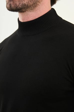 CENTİLMEN Düz Slim Fit Yarım Balıkçı Yaka Erkek Triko Kazak 11545